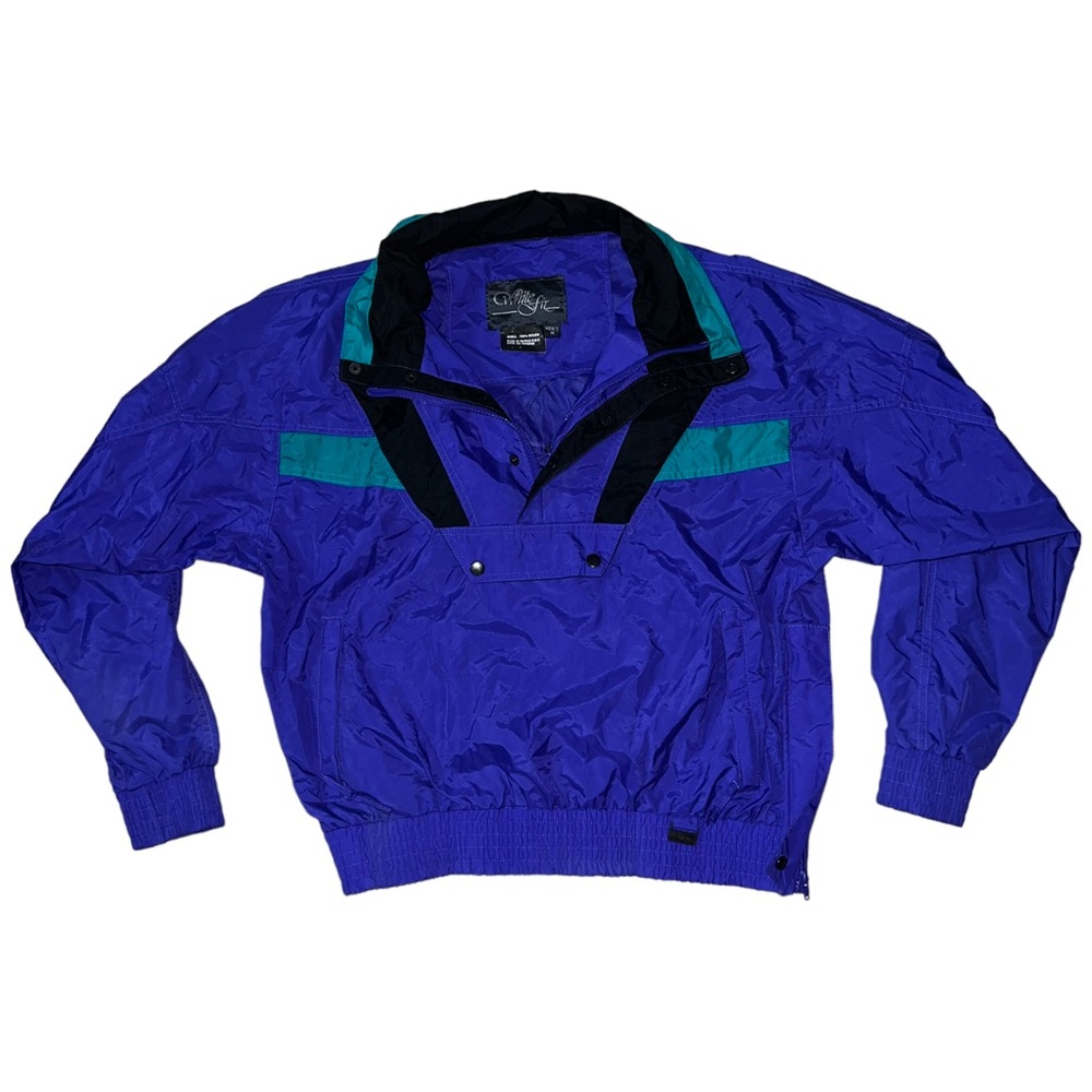 Vintage 90s Color-block White Fir 100% Nylon Snowboard Jacket Men’s Size Medium